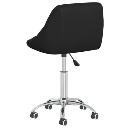 Eetkamerstoelen Draaibaar Kunstleer 6 Zwart