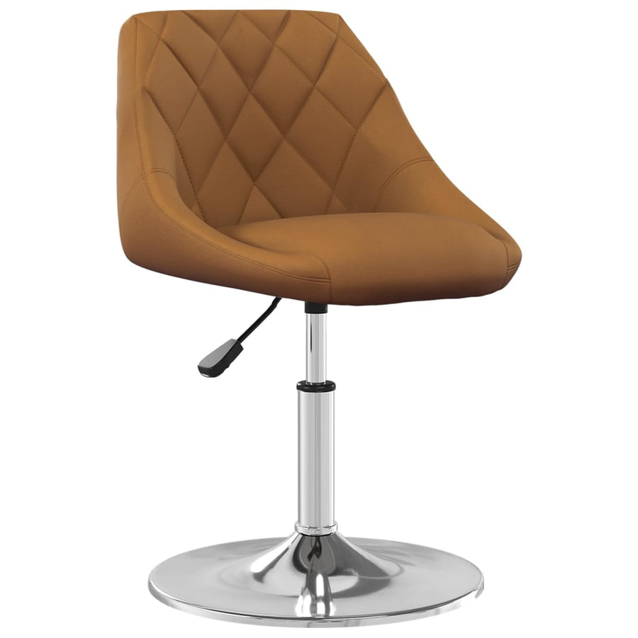 Eetkamerstoelen Draaibaar 4 St Fluweel Bruin