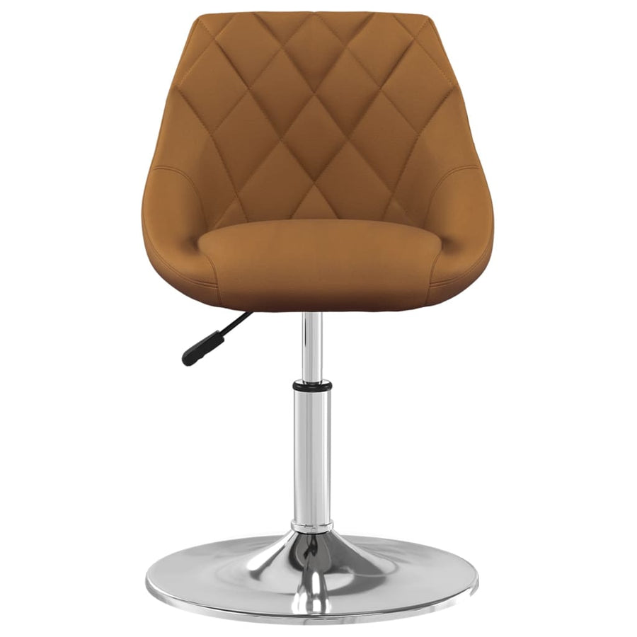 Eetkamerstoelen Draaibaar 4 St Fluweel Bruin