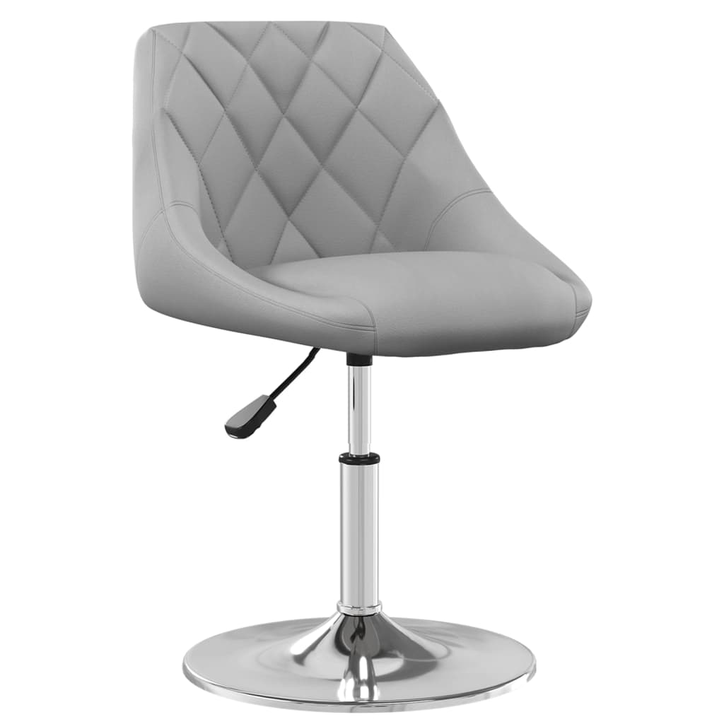 Eetkamerstoelen Draaibaar Fluweel 4 Lichtgrijs