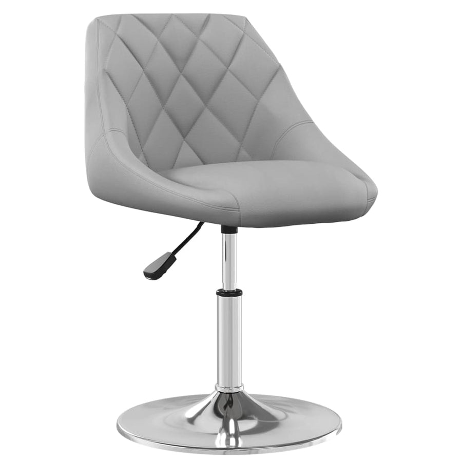 Eetkamerstoelen Draaibaar Fluweel 4 Lichtgrijs