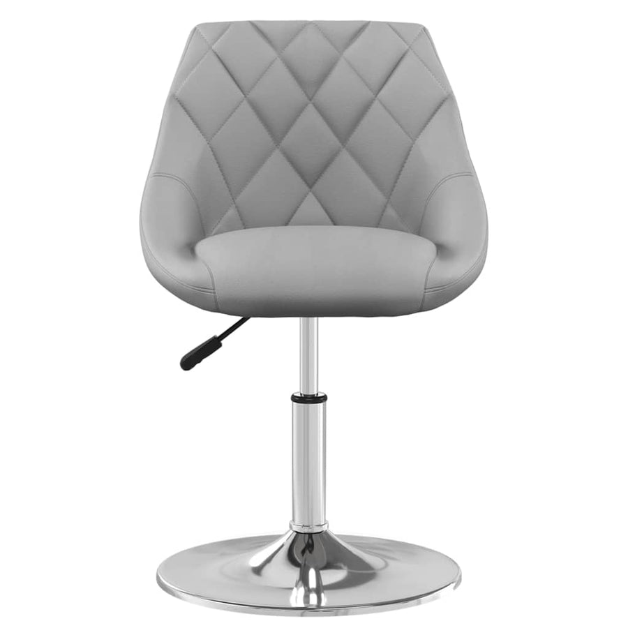 Eetkamerstoelen Draaibaar Fluweel 4 Lichtgrijs