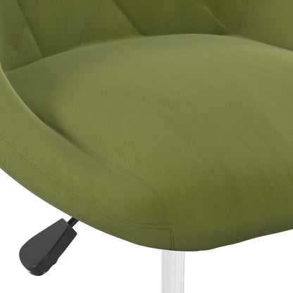 Eetkamerstoelen Draaibaar 4 St Fluweel Lichtgroen 4