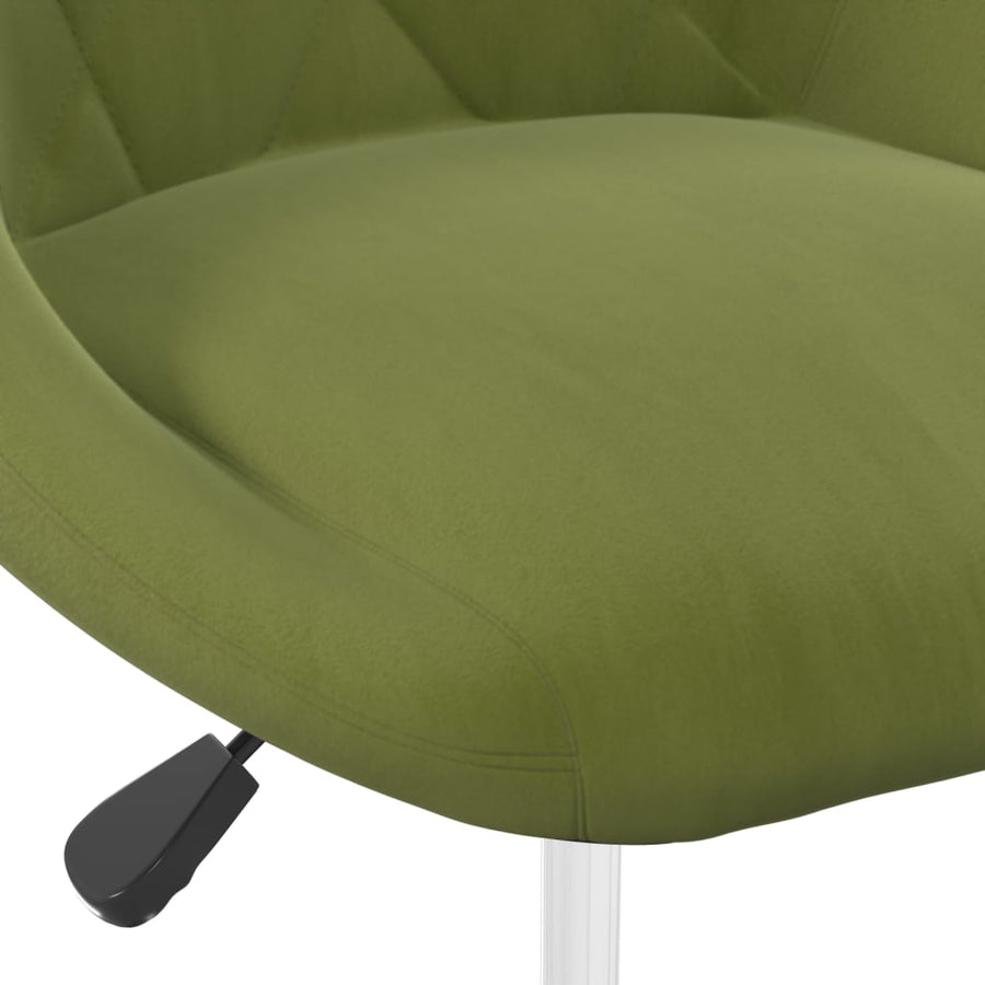 Eetkamerstoelen Draaibaar 4 St Fluweel Lichtgroen 4