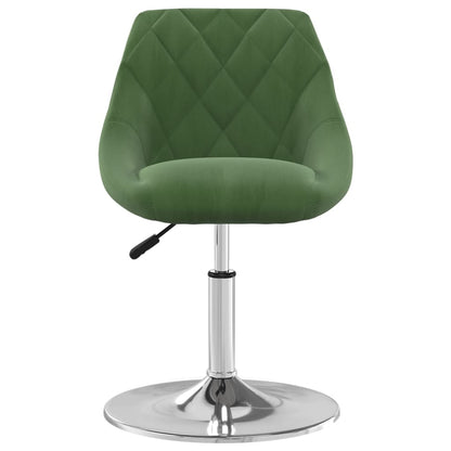 Eetkamerstoelen draaibaar 4 st fluweel donkergroen