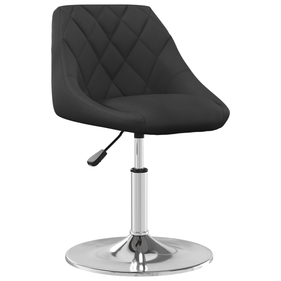 Eetkamerstoelen 6 st draaibaar fluweel zwart