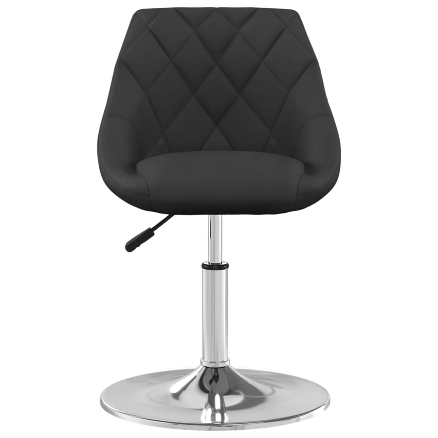 Eetkamerstoelen 6 st draaibaar fluweel zwart