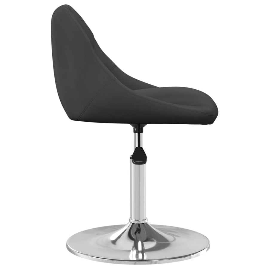 Eetkamerstoelen 6 st draaibaar fluweel zwart