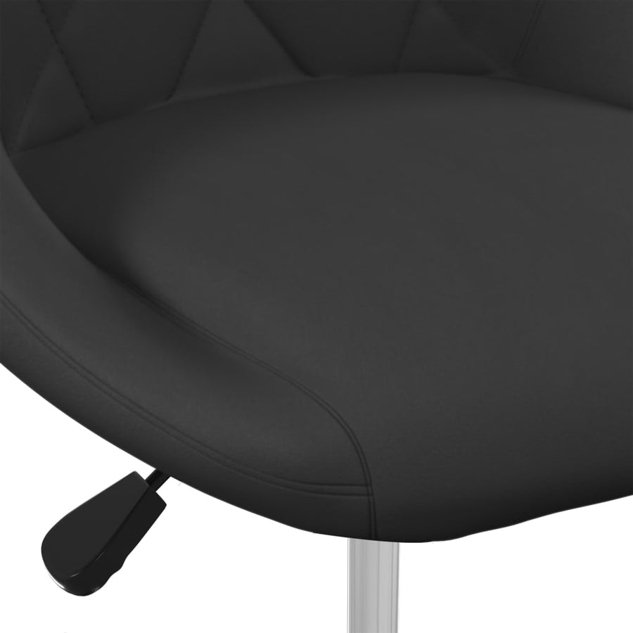Eetkamerstoelen 6 st draaibaar fluweel zwart
