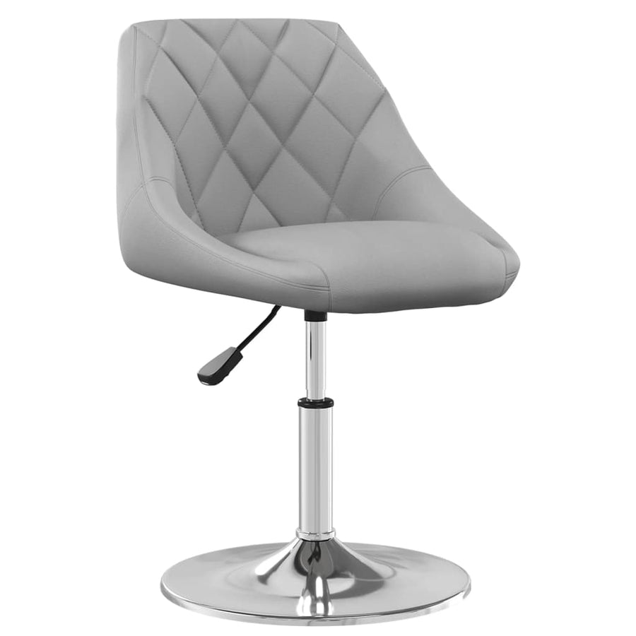 Eetkamerstoelen Draaibaar Fluweel 6 Lichtgrijs