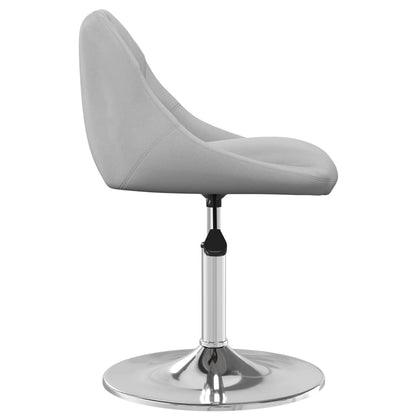 Eetkamerstoelen Draaibaar Fluweel 6 Lichtgrijs