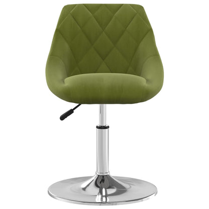 Eetkamerstoelen Draaibaar 6 St Fluweel Lichtgroen 6