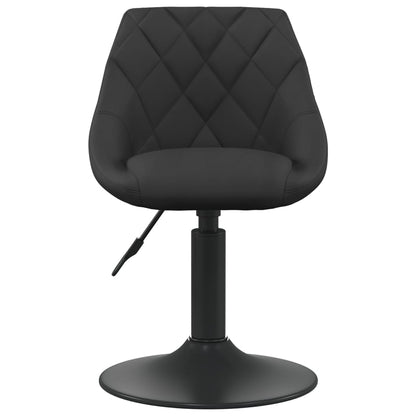 Eetkamerstoelen Draaibaar Fluweel 4 Zwart