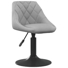 Eetkamerstoelen Draaibaar Fluweel 4 Lichtgrijs