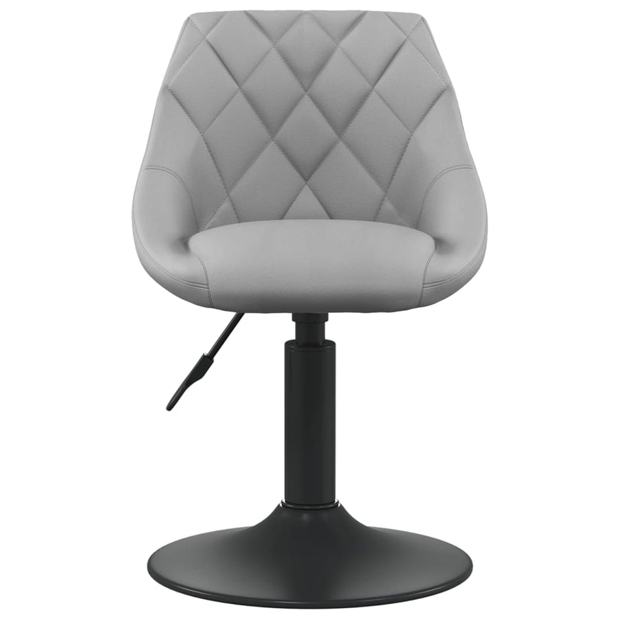 Eetkamerstoelen Draaibaar Fluweel 4 Lichtgrijs