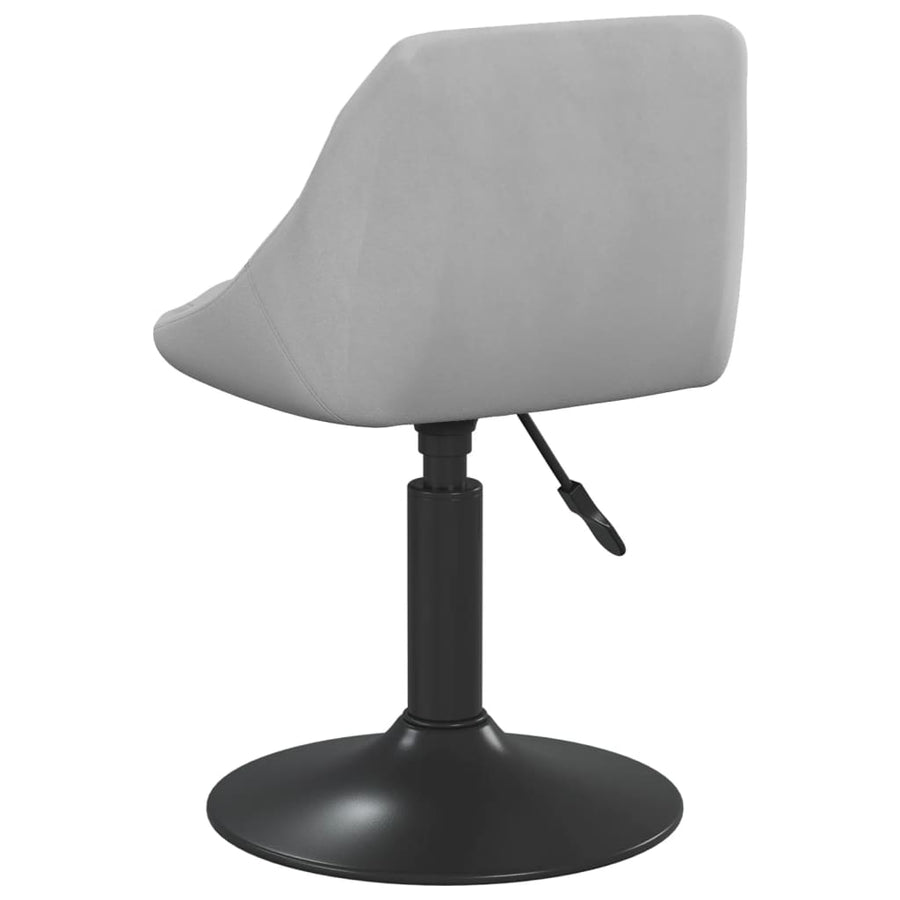 Eetkamerstoelen Draaibaar Fluweel 4 Lichtgrijs