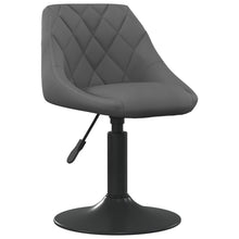 Eetkamerstoelen Draaibaar Fluweel 4 Donkergrijs