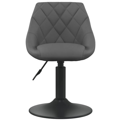 Eetkamerstoelen Draaibaar Fluweel 4 Donkergrijs