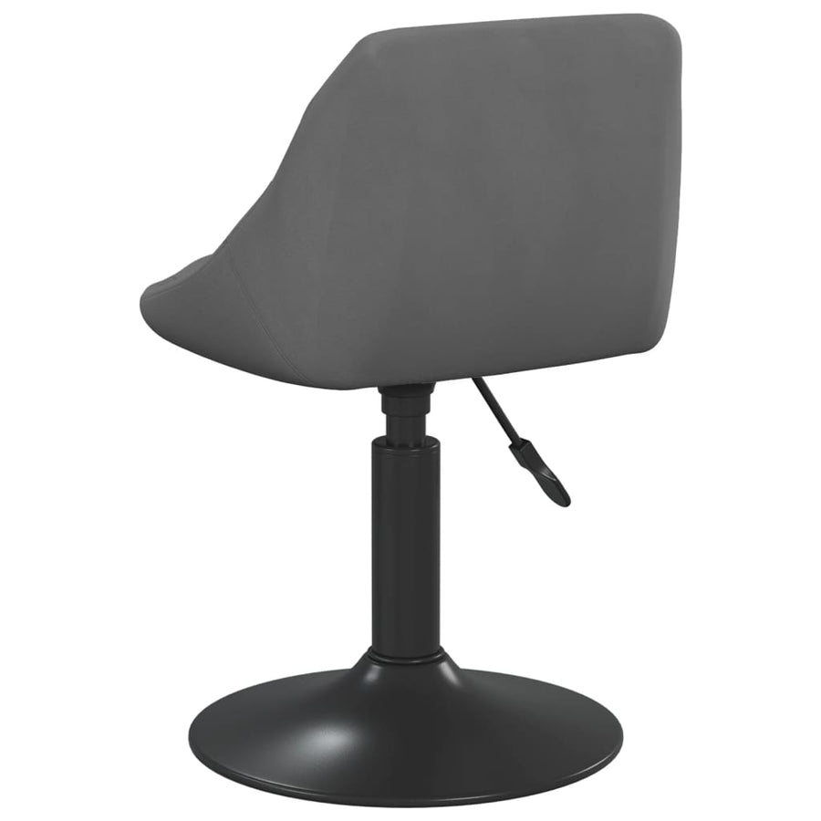 Eetkamerstoelen Draaibaar Fluweel 4 Donkergrijs