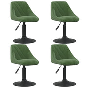 Eetkamerstoelen draaibaar fluweel 4 stuks