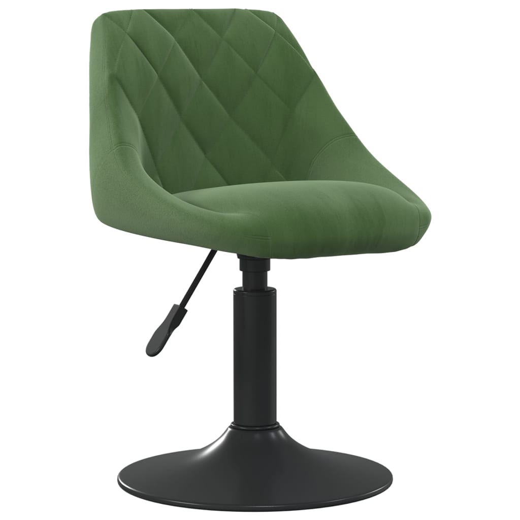Eetkamerstoelen Draaibaar 4 St Fluweel Donkergroen