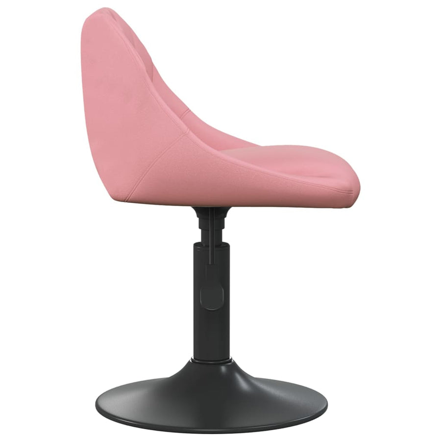 Eetkamerstoelen Draaibaar 4 St Fluweel Roze