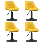 Eetkamerstoelen draaibaar fluweel 4 stuks