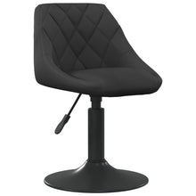 Eetkamerstoelen Draaibaar Fluweel 6 Zwart