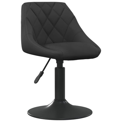 Eetkamerstoelen Draaibaar Fluweel 6 Zwart