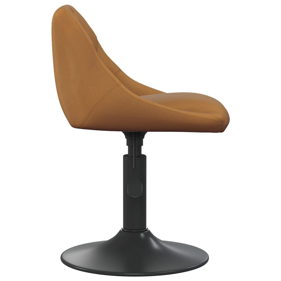Eetkamerstoelen Draaibaar 6 St Fluweel Bruin