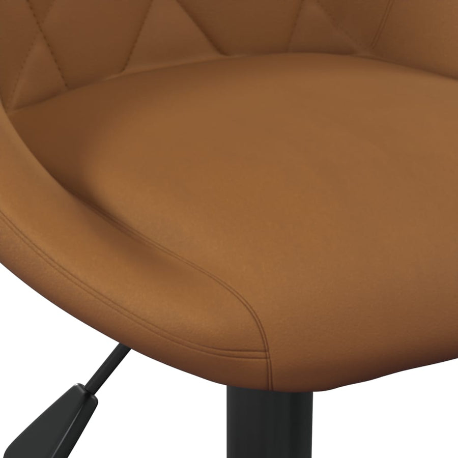 Eetkamerstoelen Draaibaar 6 St Fluweel Bruin