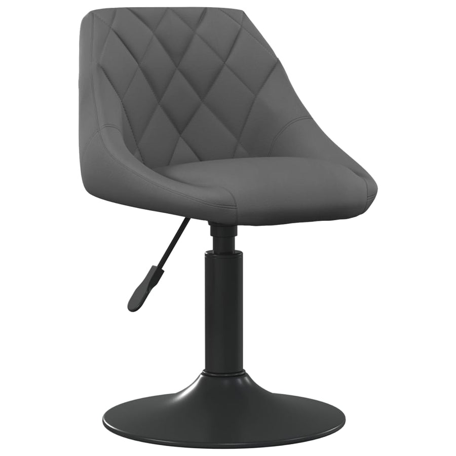 Eetkamerstoelen Draaibaar Fluweel 6 Donkergrijs