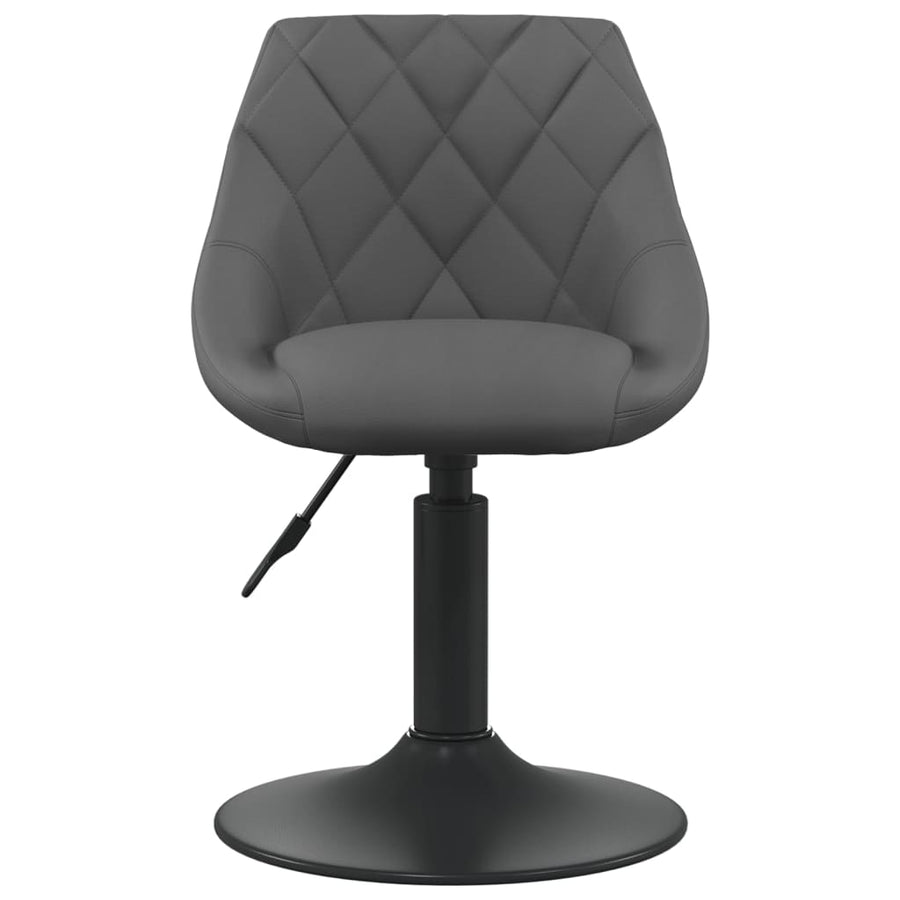 Eetkamerstoelen Draaibaar Fluweel 6 Donkergrijs