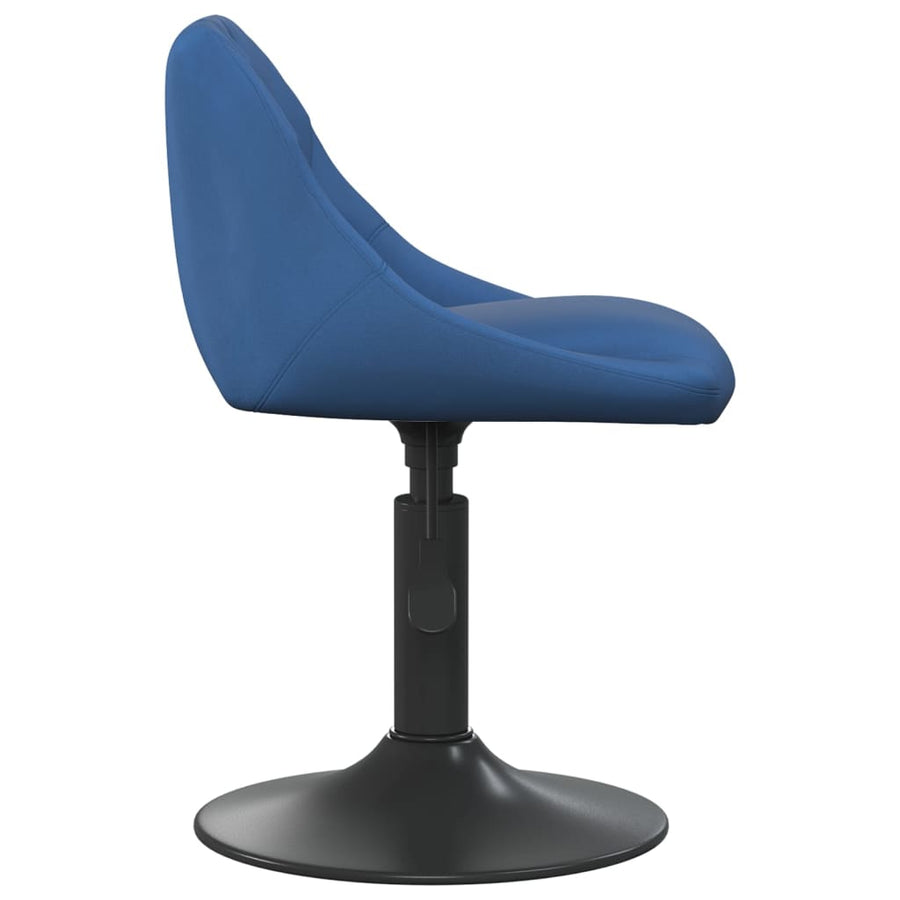 Eetkamerstoelen Draaibaar 6 St Fluweel Blauw