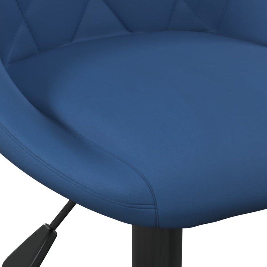 Eetkamerstoelen Draaibaar 6 St Fluweel Blauw