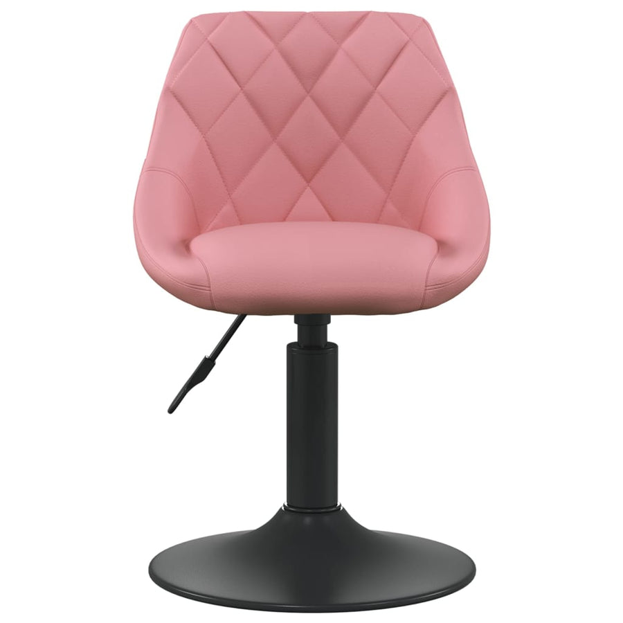 Eetkamerstoelen Draaibaar 6 St Fluweel Roze