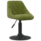 Eetkamerstoel fluweel lichtgroen 46x44x(62,5-77,5)cm