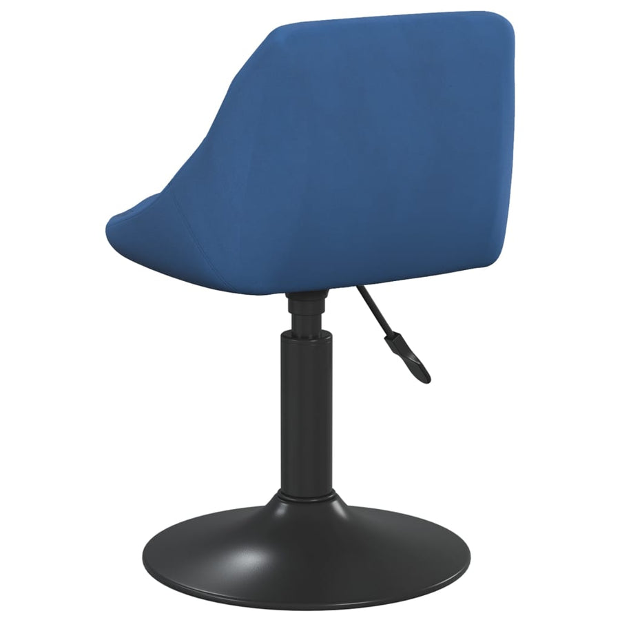 Eetkamerstoel Fluweel Blauw 1