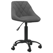 Kantoorstoel fluweel donkergrijs 44x46x(67,5-79) cm