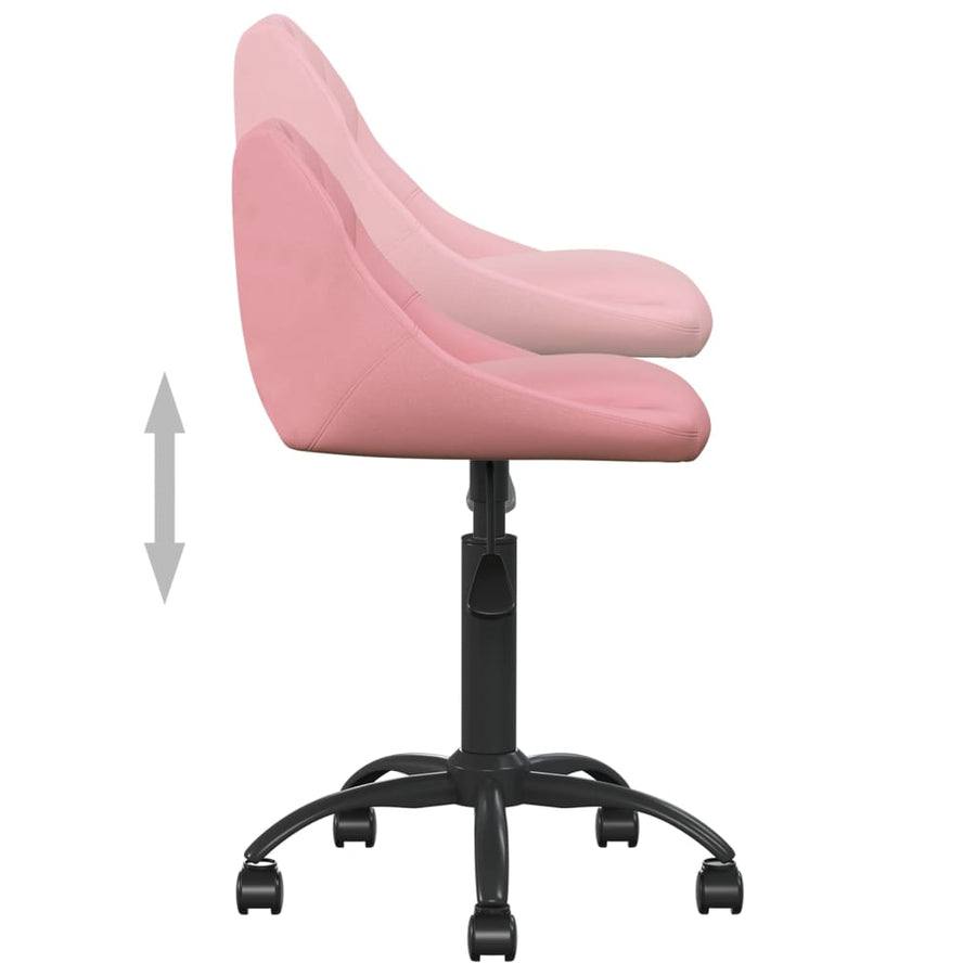 Kantoorstoel Fluweel Roze