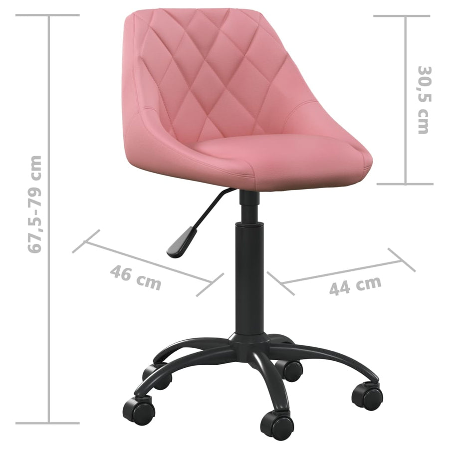 Kantoorstoel Fluweel Roze