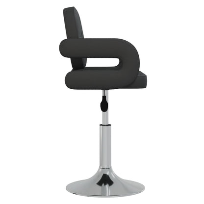 Eetkamerstoelen draaibaar 6 st kunstleer zwart 6 Zwart