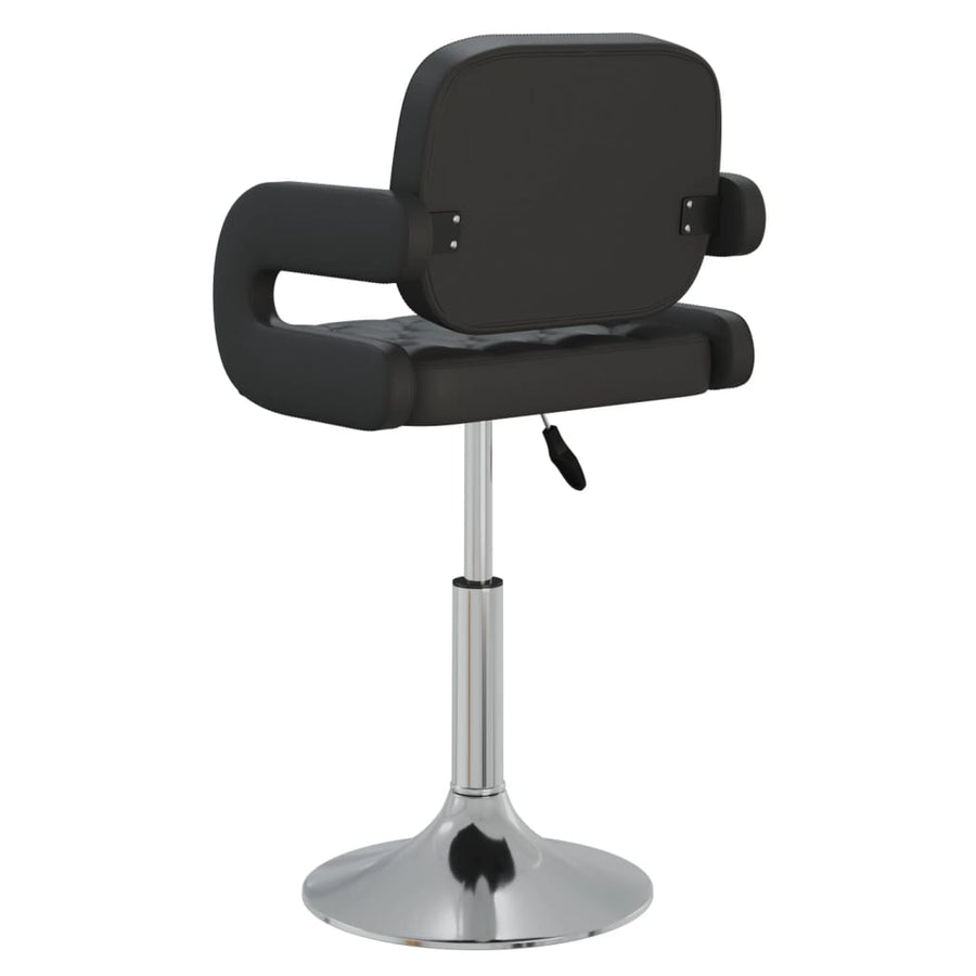 Eetkamerstoelen draaibaar 6 st kunstleer zwart 6 Zwart