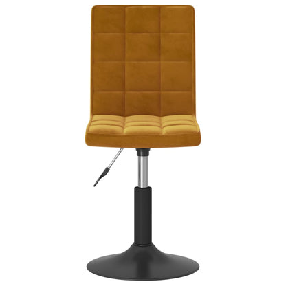 Eetkamerstoelen draaibaar 4 st fluweel bruin
