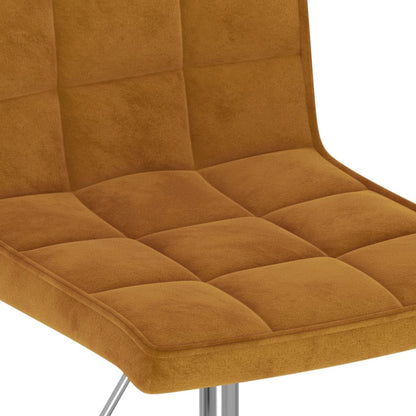 Eetkamerstoelen draaibaar 4 st fluweel bruin