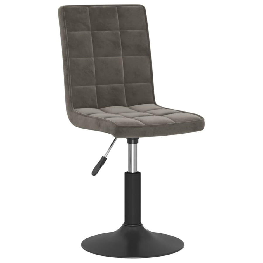 Eetkamerstoelen draaibaar 4 st fluweel donkergrijs