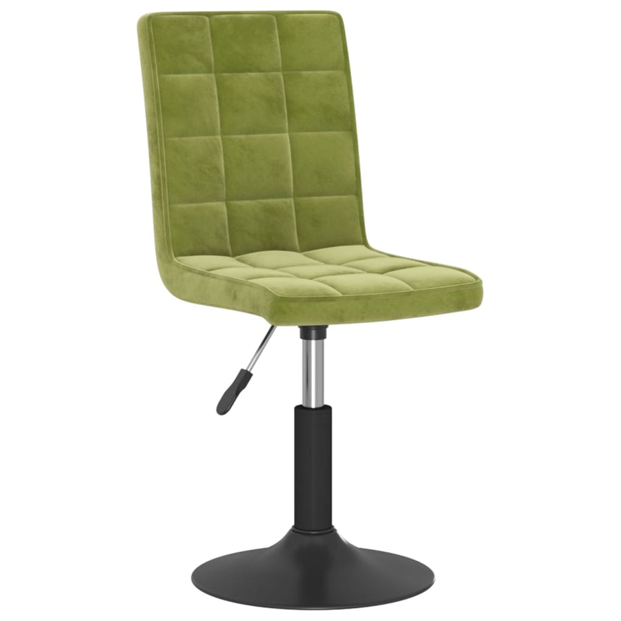 Eetkamerstoelen draaibaar 4 st fluweel lichtgroen