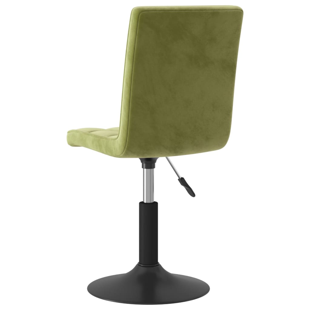 Eetkamerstoelen draaibaar 4 st fluweel lichtgroen
