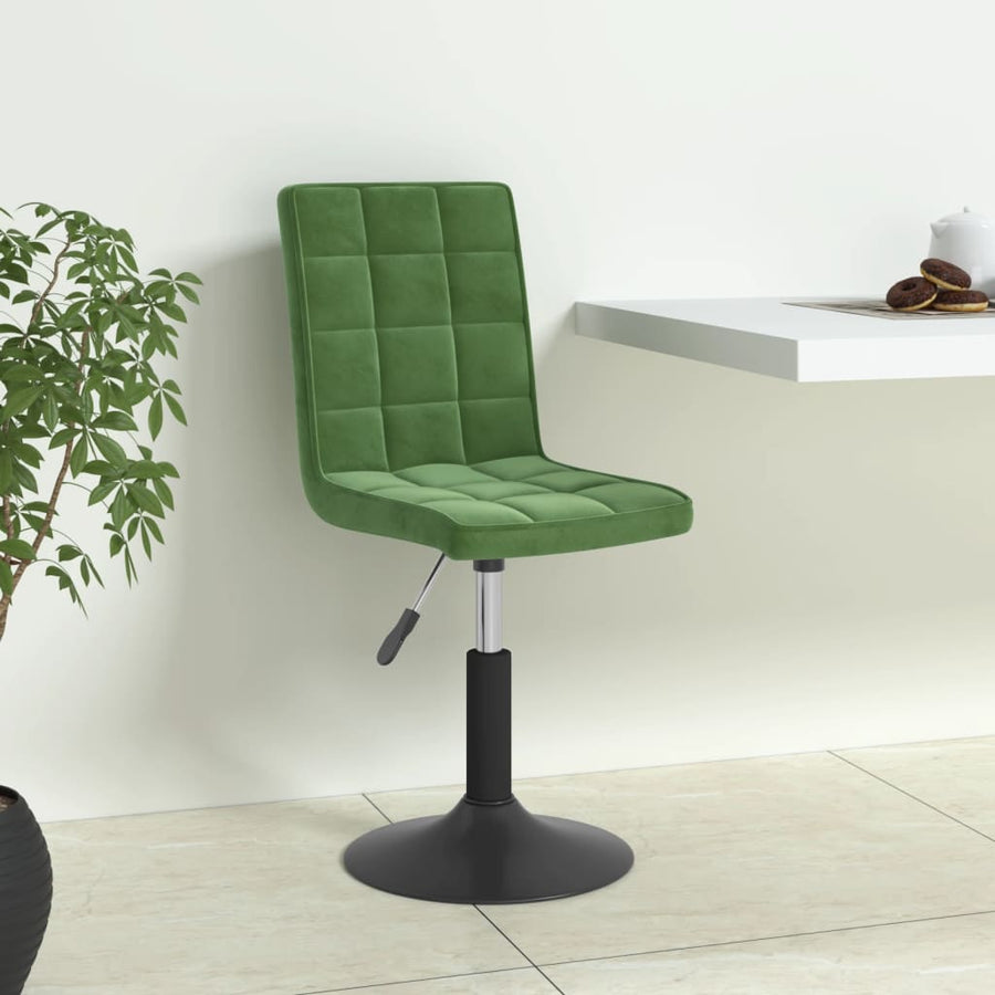 Eetkamerstoelen draaibaar 4 st fluweel donkergroen