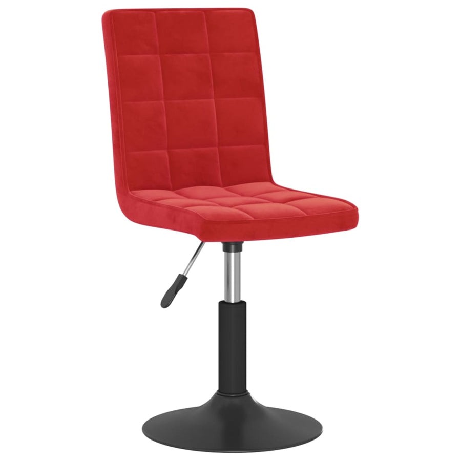 Eetkamerstoelen Draaibaar 4 St Fluweel Wijnrood